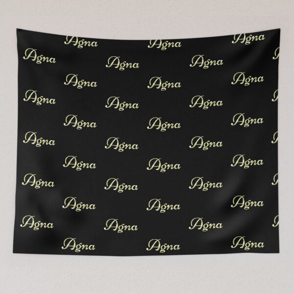 Item preview, Agna name - black designed and sold by LizBanegasArt.