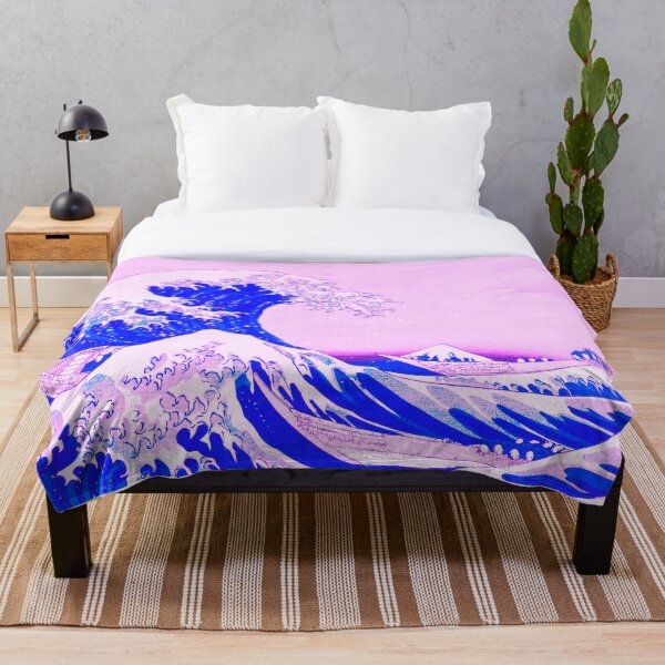 Item preview, the great wave remix in baby pink and blue designed and sold by SFTStudio.