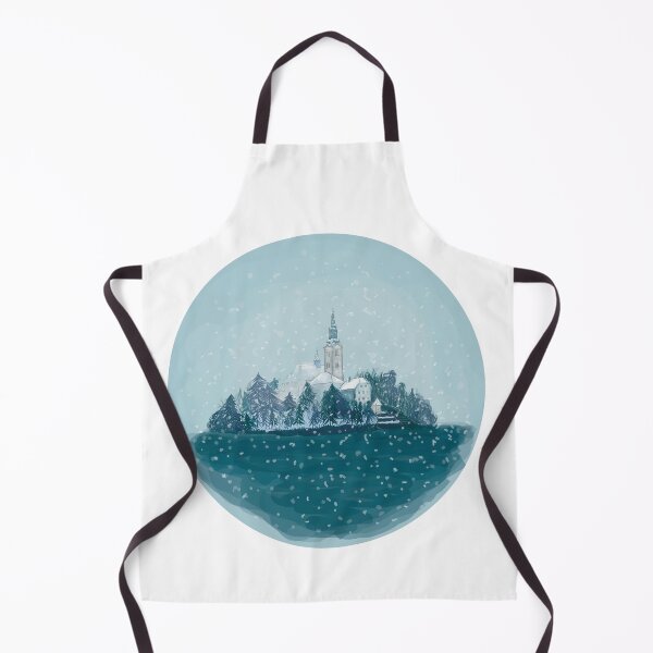 Artikelvorschau, Winter Wonderland Lake Bled entworfen und verkauft von Luaillustration.
