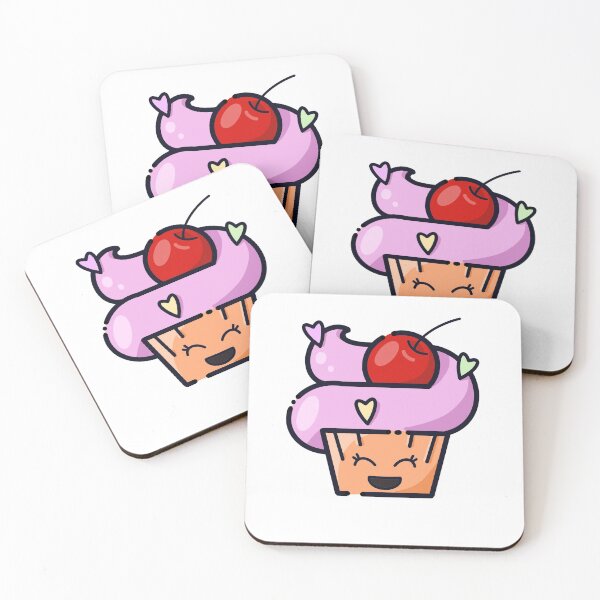 Item preview, Happy Cupcake - Kawai food - dessert - emoji food designed and sold by StarsAbove92.