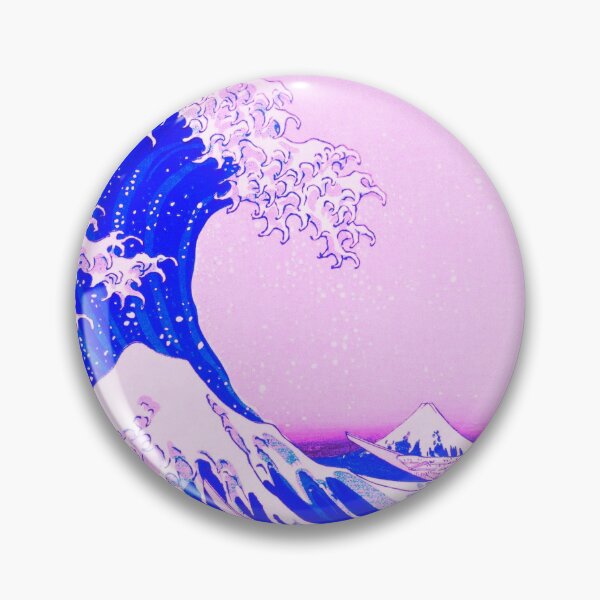Item preview, the great wave remix in baby pink and blue designed and sold by SFTStudio.