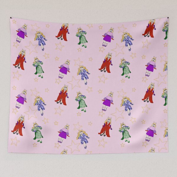 Item preview, Miss Piggy is a Star- Pink designed and sold by Ariel Saurus Art.
