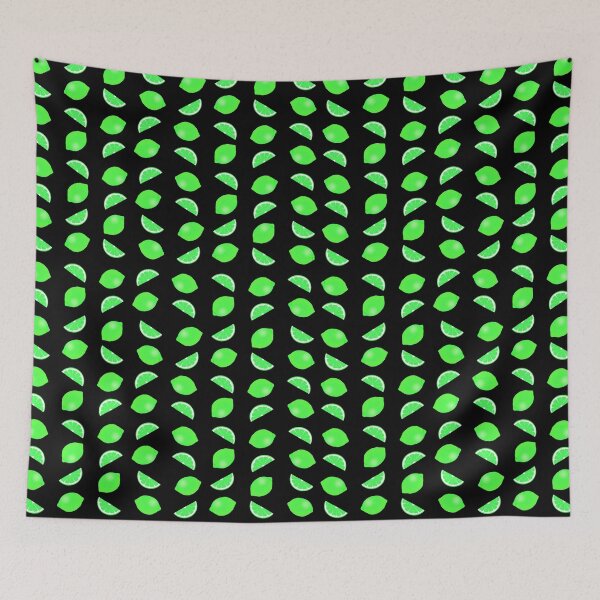 Item preview, Zesty Lime Print - Black designed and sold by Kittys-Art.