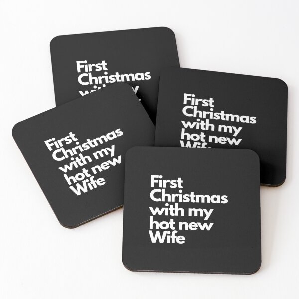 Item preview, First Christmas with My hot new wife designed and sold by Imaginative Expressions⭐️ ⭐️ ⭐️ ⭐️ ⭐️.