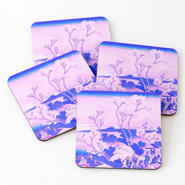 Item preview, Mount Fuji Cherry Blossoms Remix in Pink designed and sold by SFTStudio.