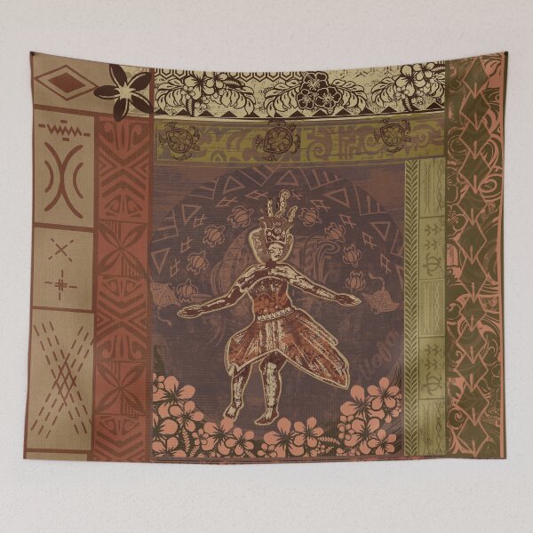 Item preview, Vintage Samoan Dancer Tapa Board  designed and sold by sunnthreads.