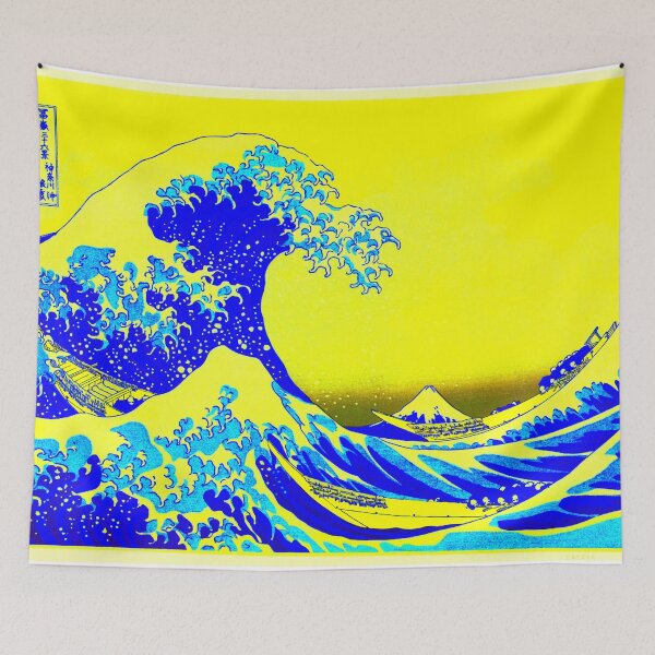 Item preview, The Great Wave Remix in Lemon designed and sold by SFTStudio.