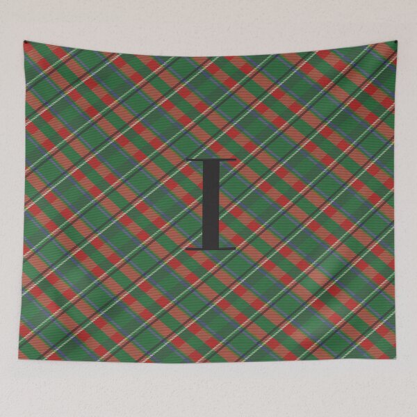 Item preview, Holiday Checked Letter I designed and sold by CAview.