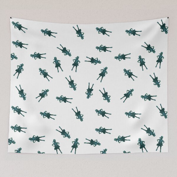 Item preview, Teal Fearless Girl Photo Pattern  designed and sold by ArtWithPurpose.