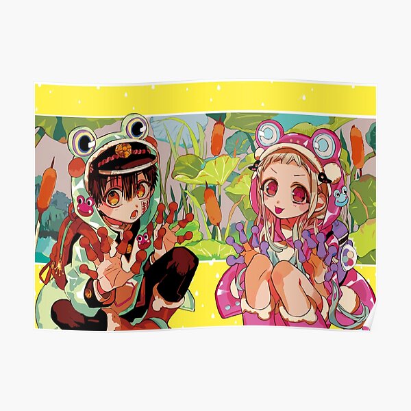 toilet bound hanako kun frog art Poster