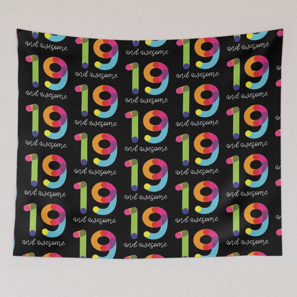 Item preview, 19 and Awesome designed and sold by VicEllisArt.