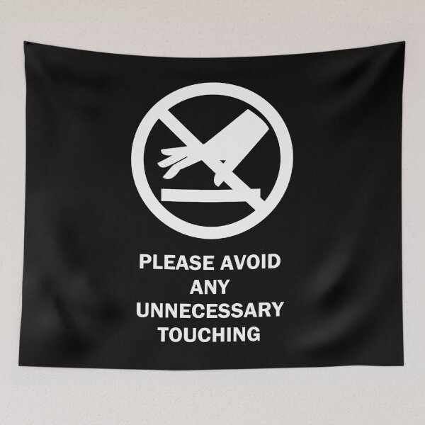 Item preview, Avoid Touching (White & Black) designed and sold by LozMac.
