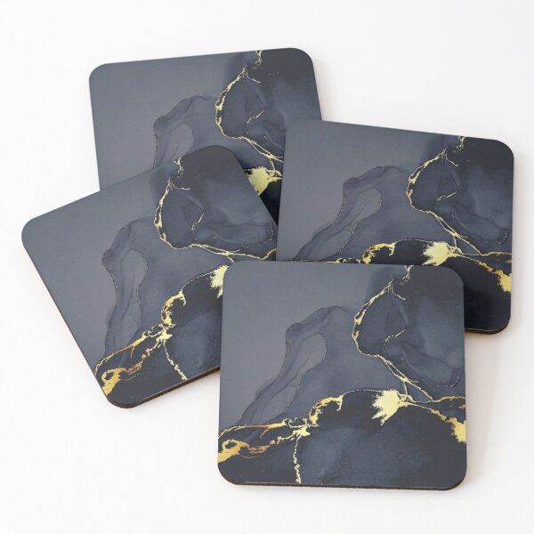Item preview, Dark blue and gold marble designed and sold by amz21.