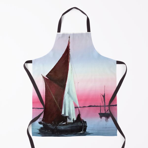 Thames Barges at Sunset Apron