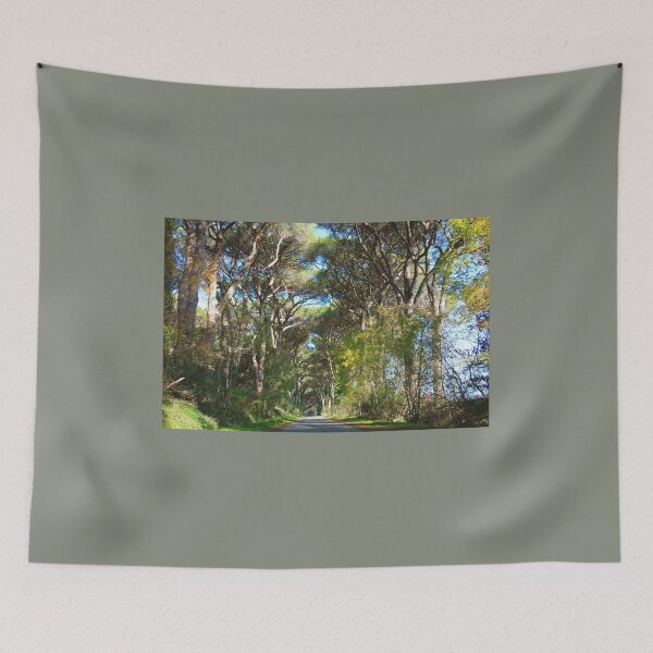 Item preview, beautiful panorama of a country road with lush green tree-lined avenue designed and sold by alessiapenny.