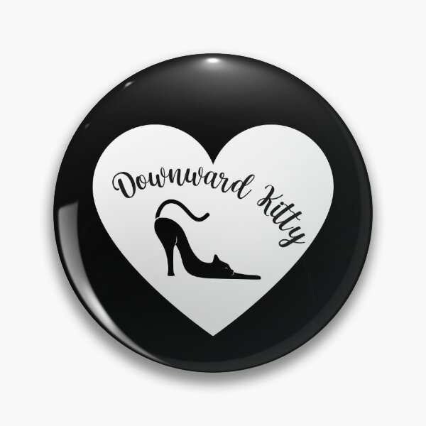 Item preview, Black Downward Kitty | Cat Yoga designed and sold by SerendipityNow.