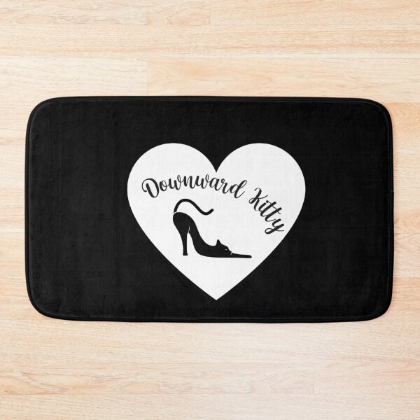 Item preview, Black Downward Kitty | Cat Yoga designed and sold by SerendipityNow.
