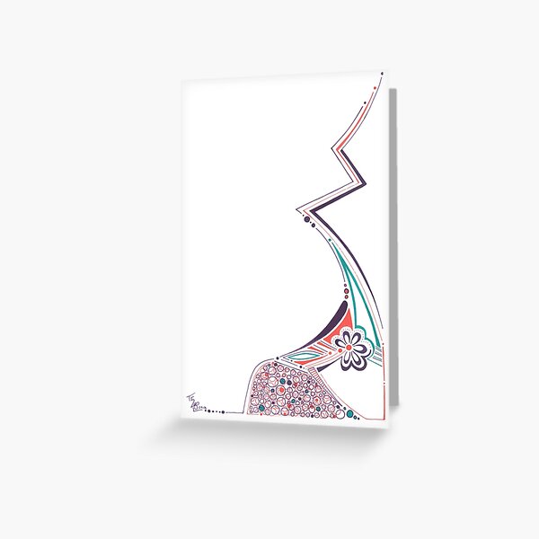 Flower Lightning Greeting Card