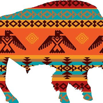 Artwork thumbnail, Native American Indian Thunderbird Pattern by handsoftime2020