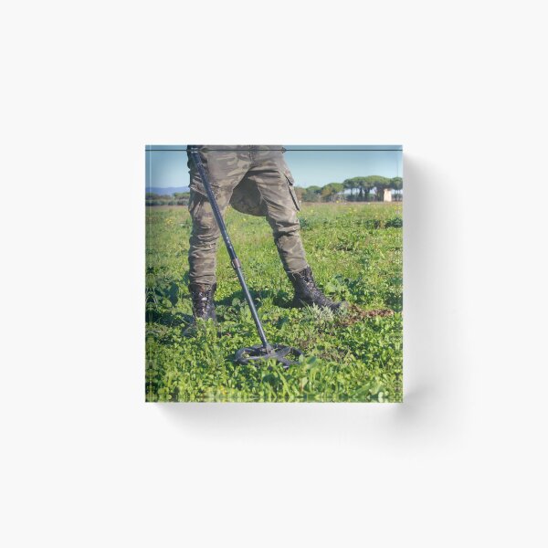 Item preview, adventurer seekers of hidden treasures in the Tuscan countryside with the metal detector sensor designed and sold by alessiapenny.