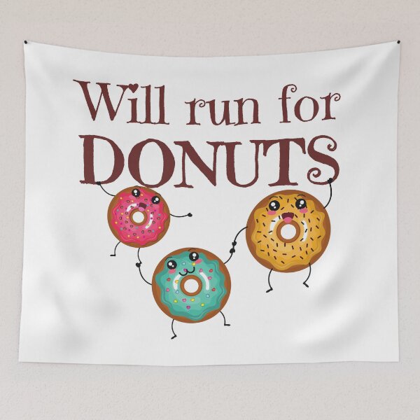 Item preview, Will run for Donuts Funny doughnut designed and sold by OneTimeEngineer.