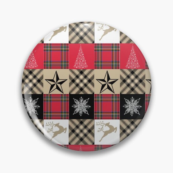 Item preview, Mountain Christmas patchwork designed and sold by ibelieveimages.