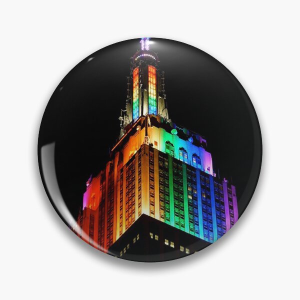 Item preview, Empire State Building LGBTQ Pride Photo designed and sold by ArtWithPurpose.