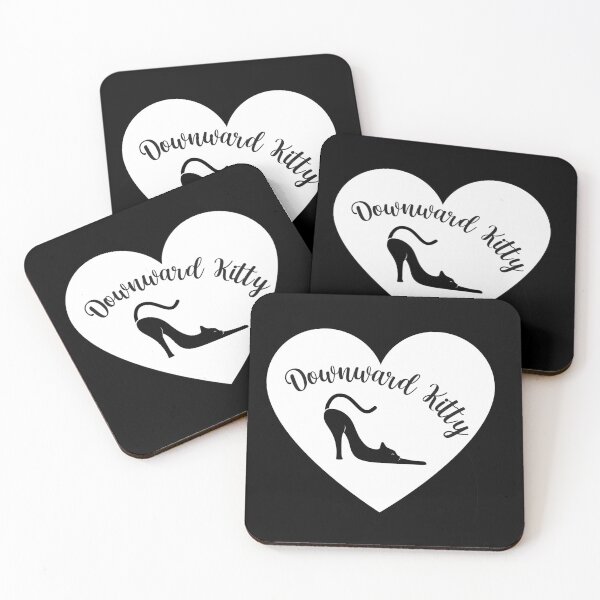 Item preview, Black Downward Kitty | Cat Yoga designed and sold by SerendipityNow.