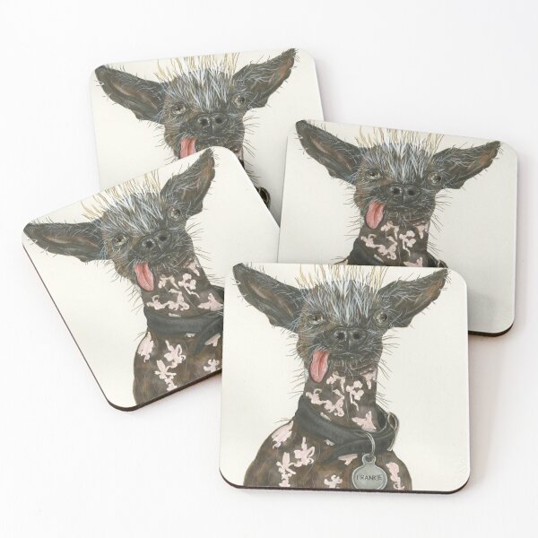Item preview, Chinese Crested Dogs - full face pets cartoon cool crazy dog designed and sold by Coolstuff4you71.