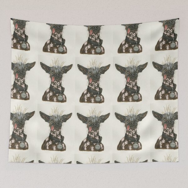 Item preview, Chinese Crested Dogs - full face pets cartoon cool crazy dog designed and sold by Coolstuff4you71.