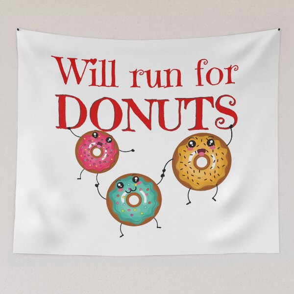 Item preview, Will run for Donuts Funny doughnut designed and sold by OneTimeEngineer.