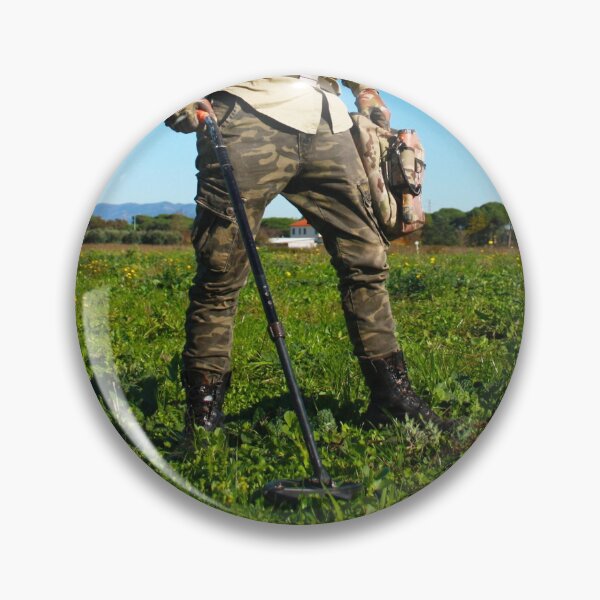 Item preview, adventurer seekers of hidden treasures in the Tuscan countryside with the metal detector sensor designed and sold by alessiapenny.