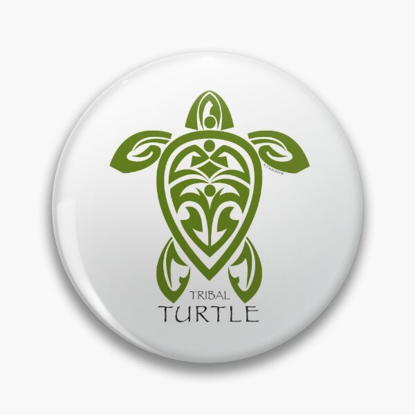 Item preview, Green Tribal Turtle designed and sold by srwdesign.