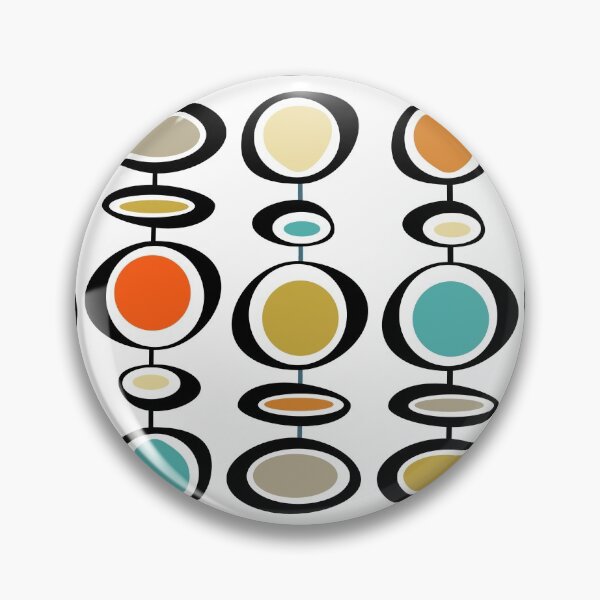 Item preview, Bold Hanging Circles Mid Century Modern Retro Pattern designed and sold by Orchard Berry.