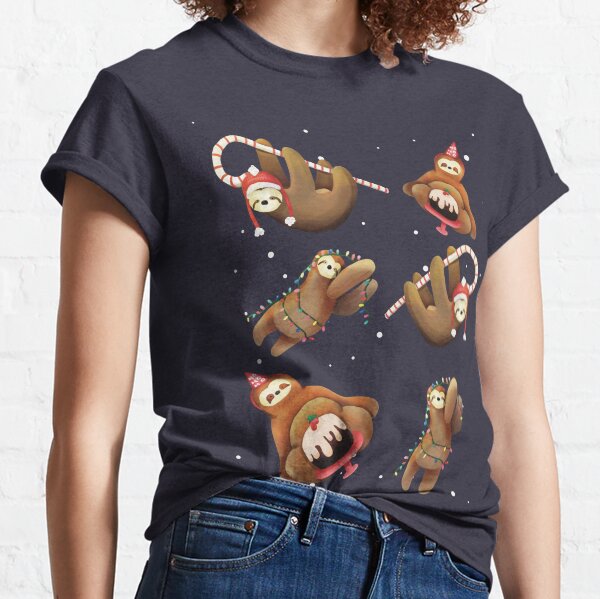 Sloth Xmas Party Time Classic T-Shirt