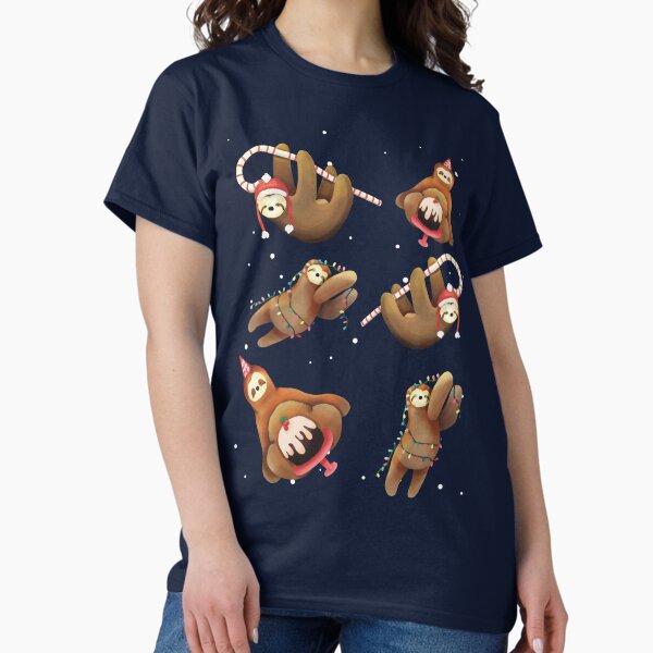 Item preview, Sloth Xmas Party Time designed and sold by flockadoodle.