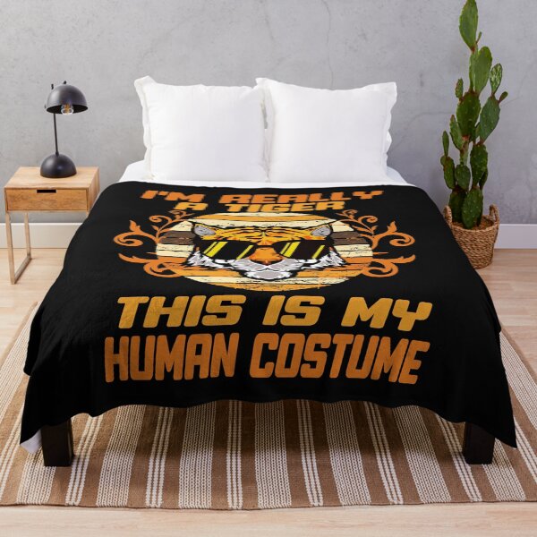 Item preview, i'M really a tiger this is my human costume,vintage funny,cute tiger designed and sold by buzz1days.