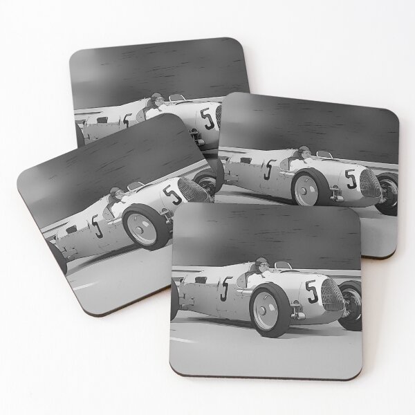 Item preview, Auto Union Silver Arrow No.5 Poster – Classic 1930s Grand Prix Art designed and sold by Road To Track.