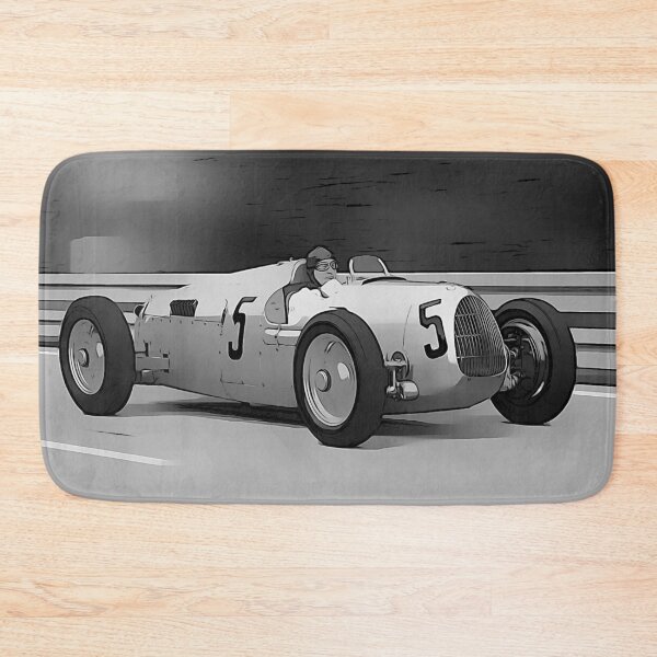Item preview, Auto Union Silver Arrow No.5 Poster – Classic 1930s Grand Prix Art designed and sold by Road To Track.