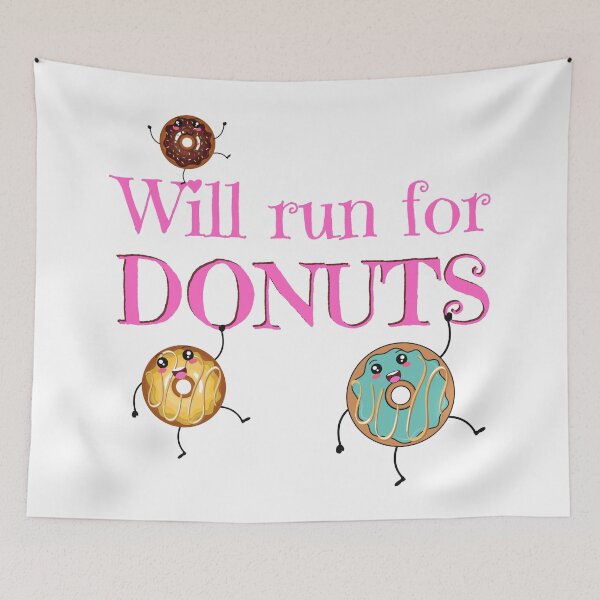 Item preview, Will run for Donuts Funny doughnut designed and sold by OneTimeEngineer.