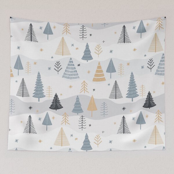 Item preview, Lovely Pastel Winter Trees designed and sold by pugmom4.
