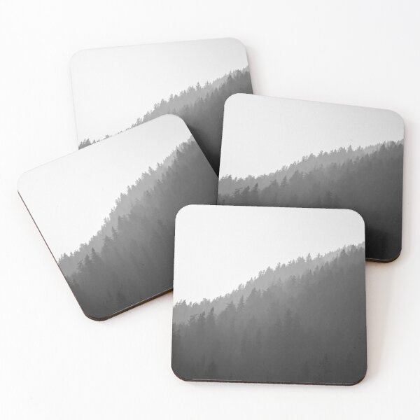 Item preview, Misty Black and White Mountains designed and sold by Tortelikeatiger.
