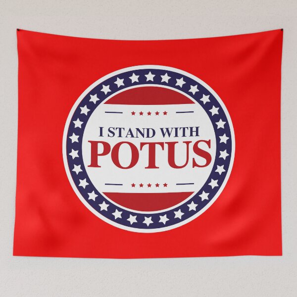 Item preview, I Stand With POTUS badge  designed and sold by Freedom Sign.