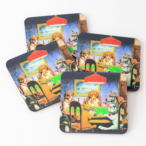 Item preview, Bunch of Bluffing Dogs on a Poker Night With Smudge Stick Filter designed and sold by LuckyKermit.