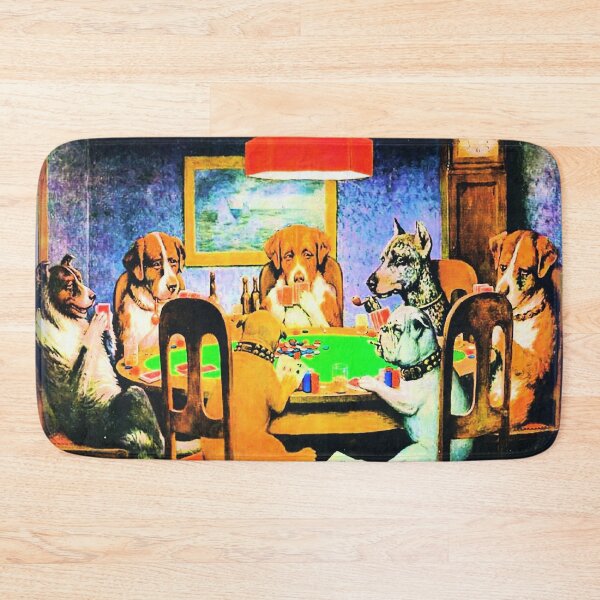 Item preview, Bunch of Bluffing Dogs on a Poker Night With Smudge Stick Filter designed and sold by LuckyKermit.