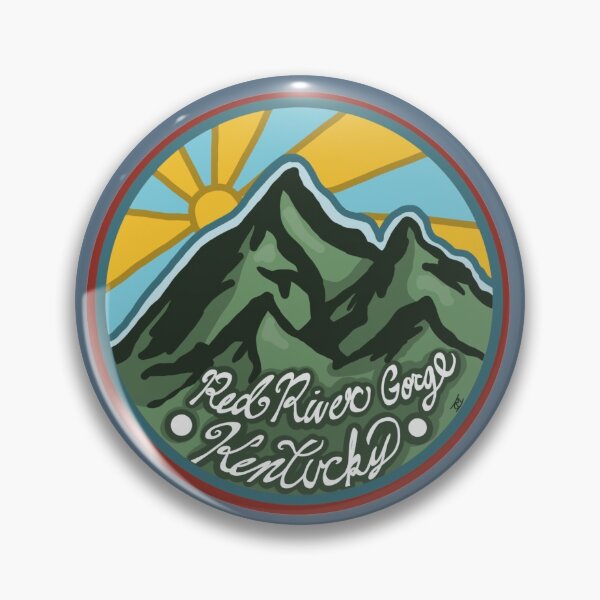 Vista previa del artículo con la obra «Insignia de la montaña Red River Gorge», diseñado y vendido por Ingrid Miller.