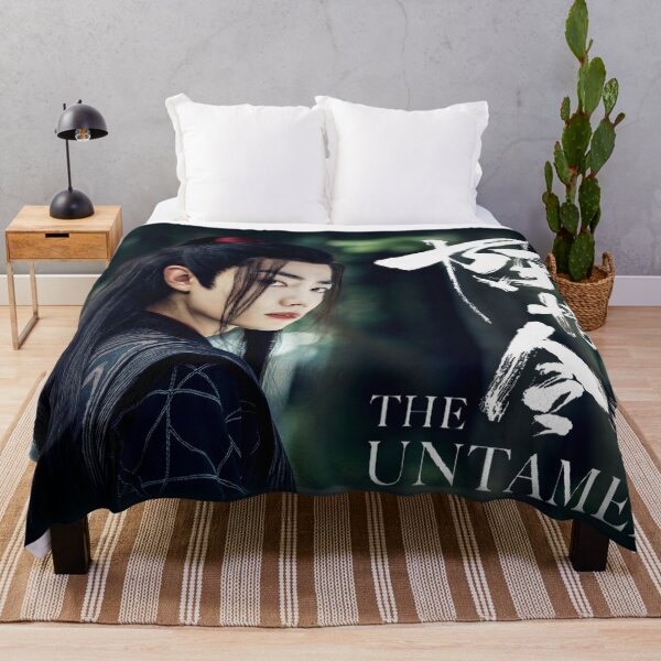wei wuxian schwarz Fleecedecke
