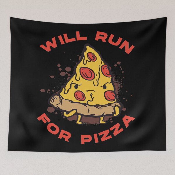Item preview, Will Run For Pizza Run designed and sold by Coder-T.