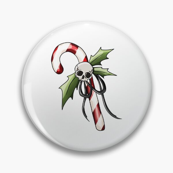 Item preview, Candy Cane Skull designed and sold by BewitchingShop.