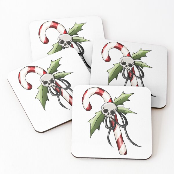 Item preview, Candy Cane Skull designed and sold by BewitchingShop.